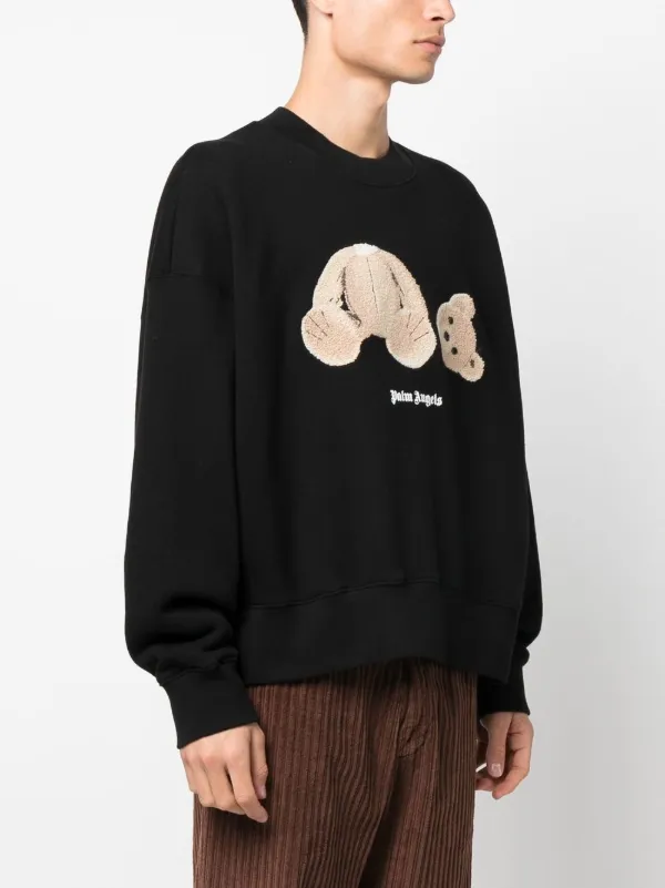 Palm Angels Bear Motif crew-neck Sweatshirt - Farfetch