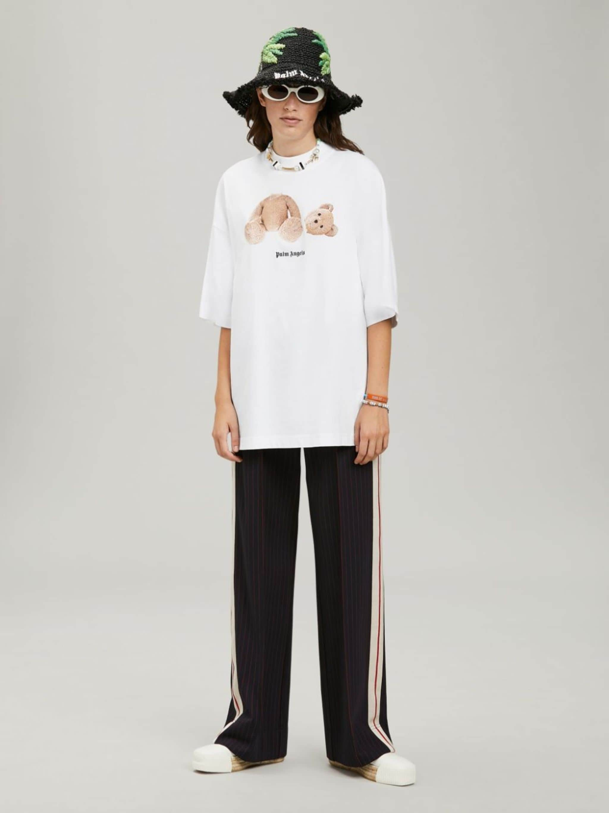 Palm Angels White Bear Loose T-Shirt