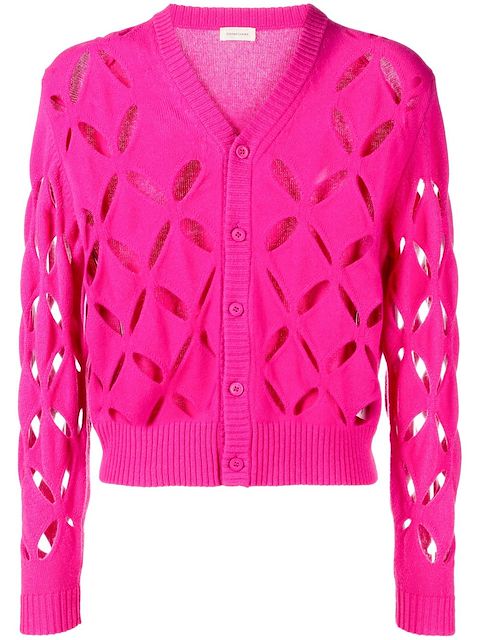 Stefan Cooke cut-out wool cardigan 