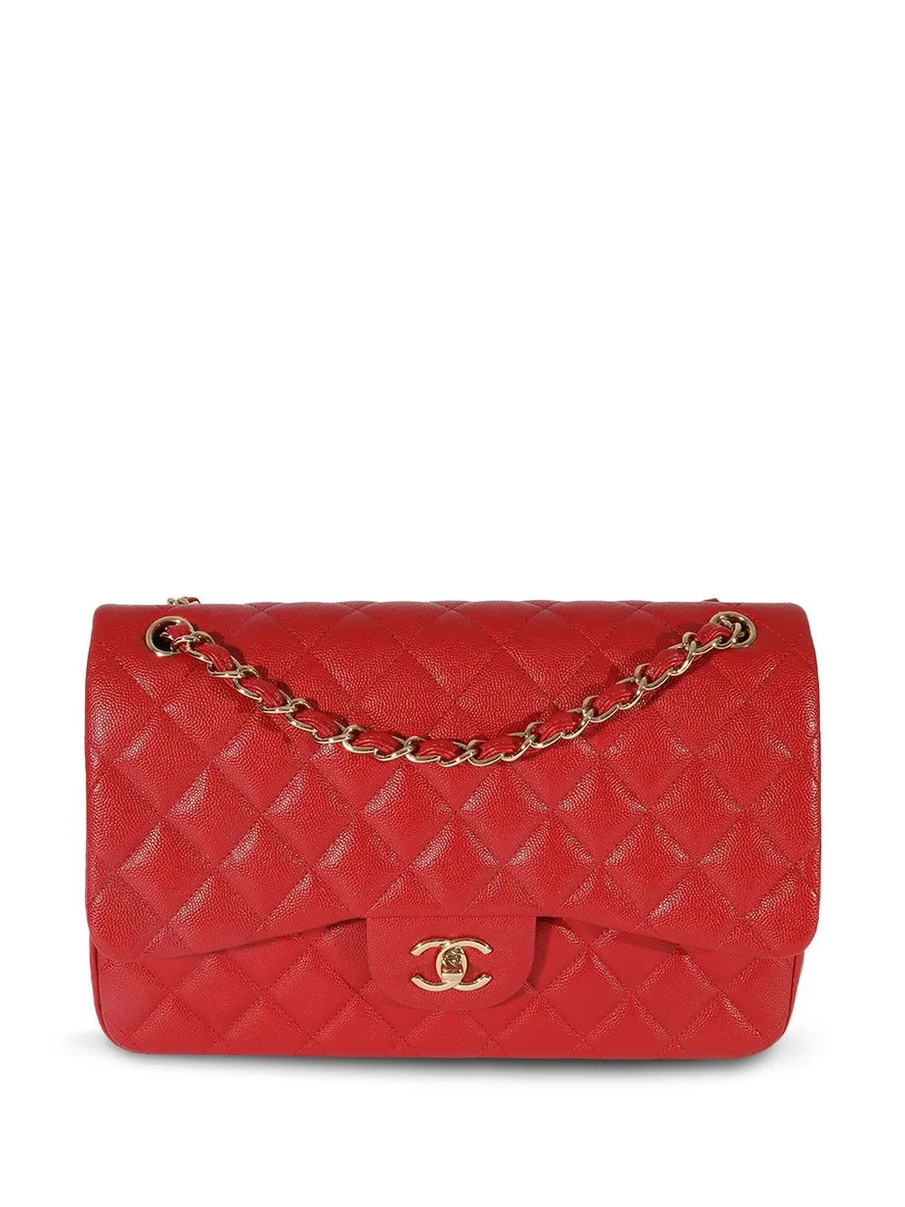 CHANEL Pre-Owned Double Flap Jumbo Shoulder Bag - Farfetch