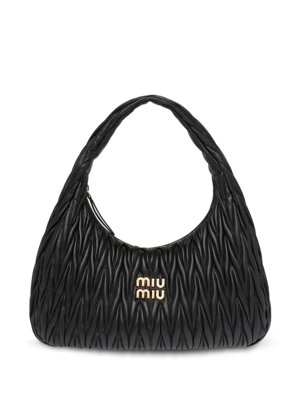 Miu Miu Large Wander Matelass Shoulder Bag Farfetch