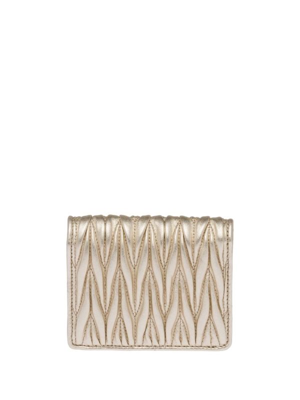 Miu miu matelasse card outlet holder