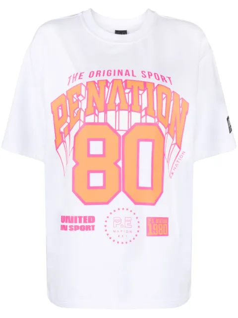 P.E Nation logo-print performance T-shirt 