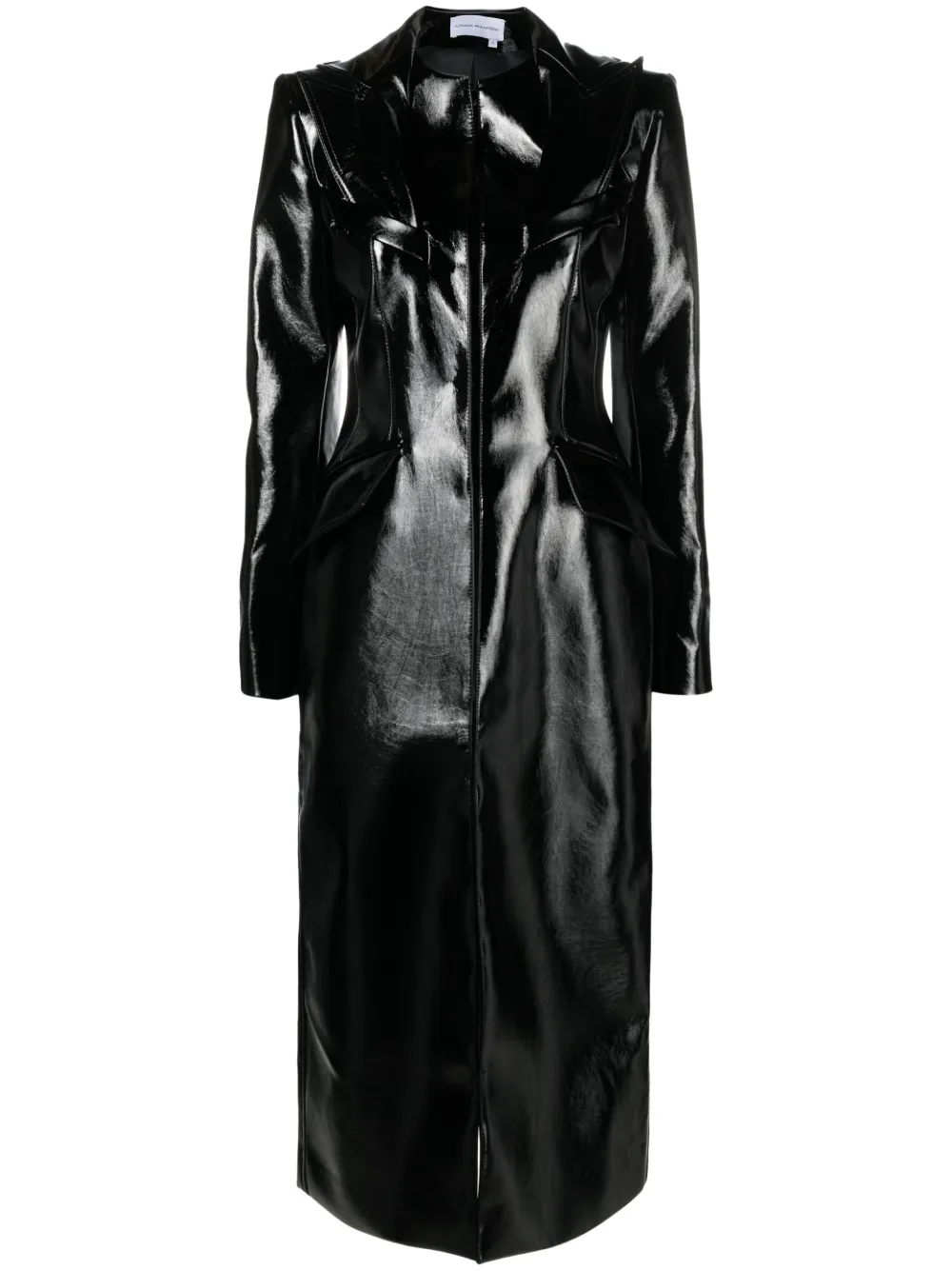 Image 1 of Aleksandre Akhalkatsishvili lacquered-finish single-breasted coat