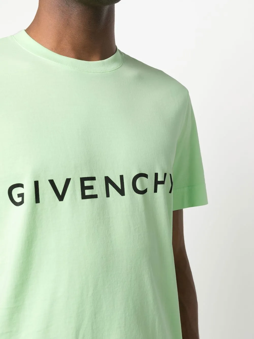 Givenchy T-shirt met logoprint Groen