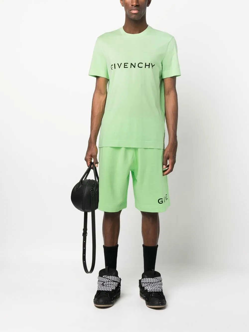 Givenchy T-shirt met logoprint Groen