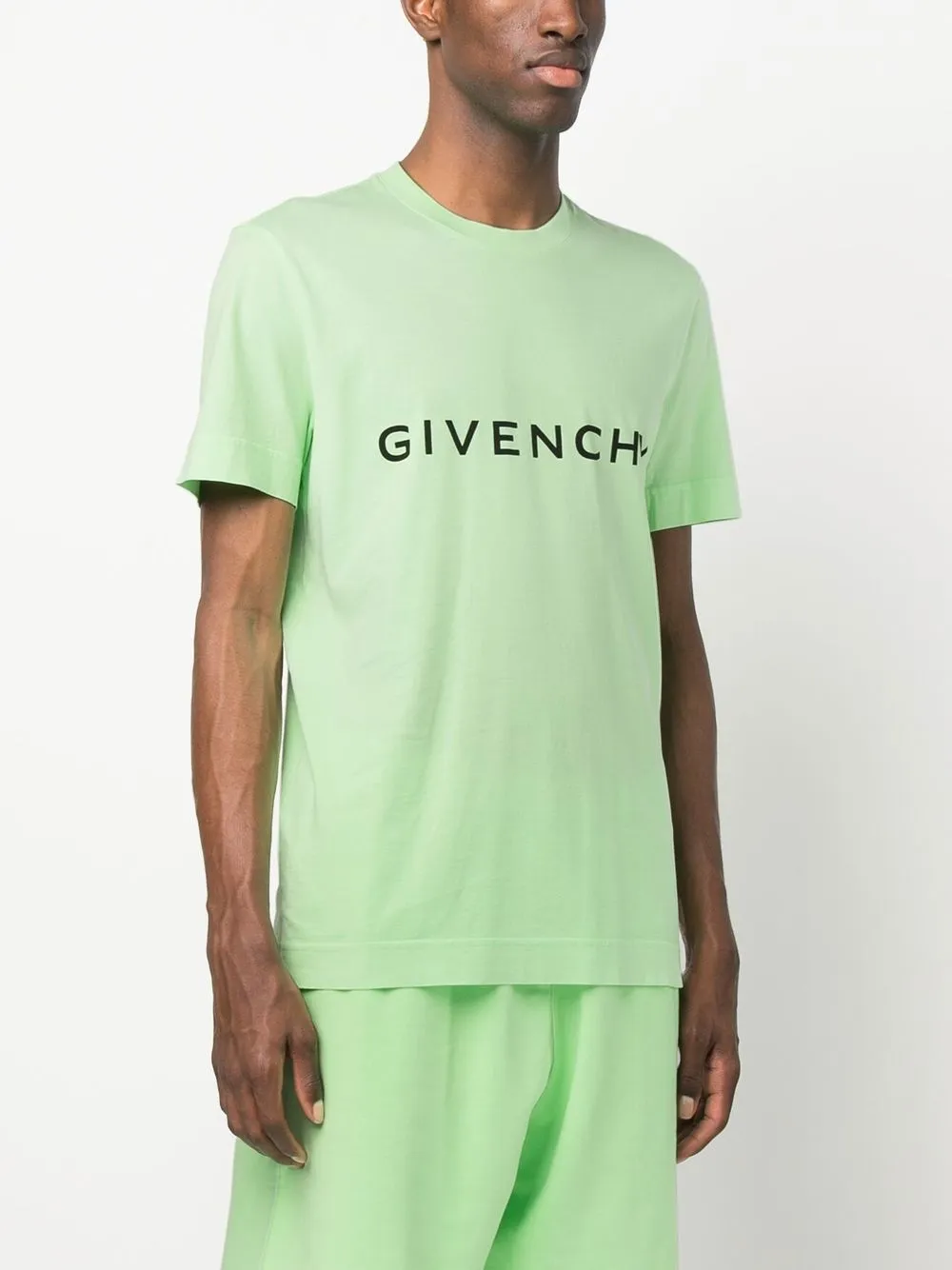 Givenchy T-shirt met logoprint Groen