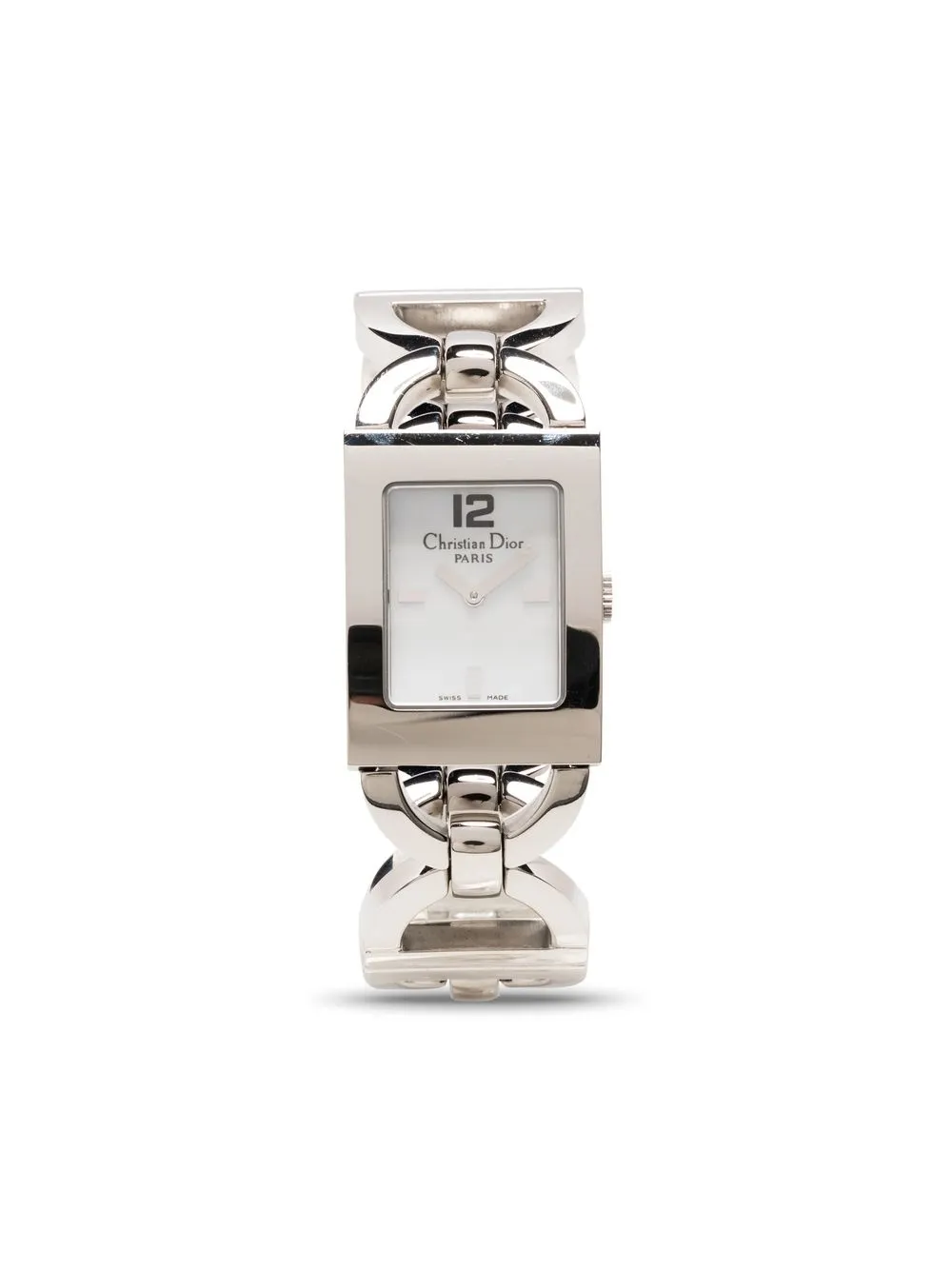 

Christian Dior 1990-2000s pre-owned CD bracelet square 25mm - Silver
