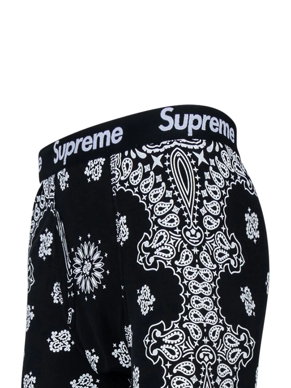 Supreme/Hanes Boxer Briefsボクサーブリーフ黒白バンダナ