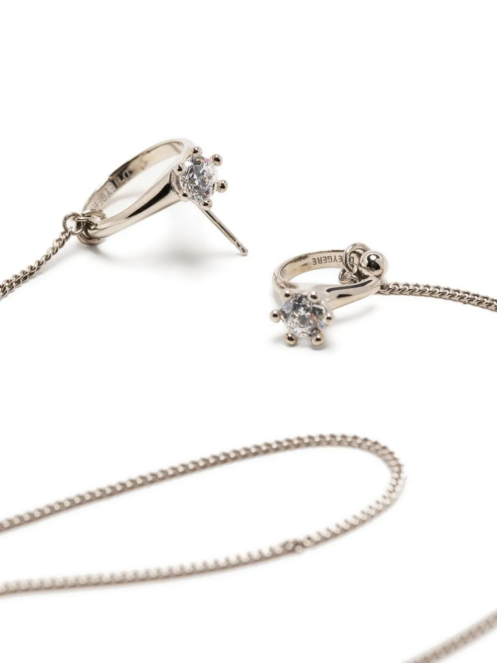 d'heygere リング チェーンピアス | シルバートーン | FARFETCH JP