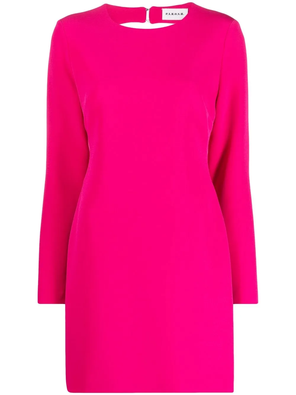 P.a.r.o.s.h Long-sleeve Backless Minidress In Pink