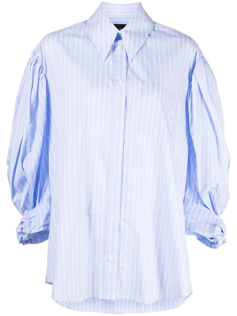 

Simone Rocha puff-sleeve striped shirt - Blue