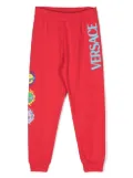 Versace Kids logo-print track pants - Red