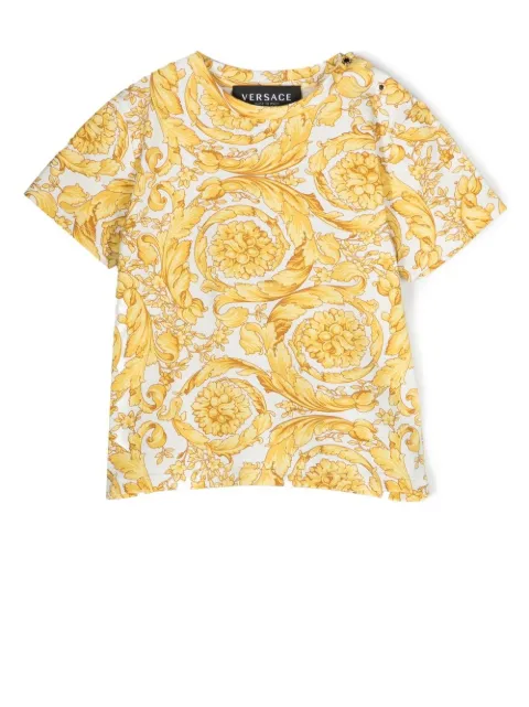 Versace Kids baroque-pattern print T-shirt