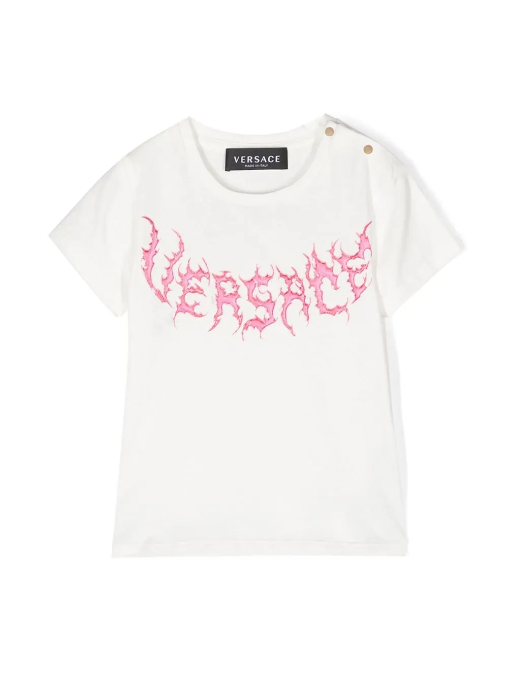 

Versace Kids logo-print cotton T-shirt - White