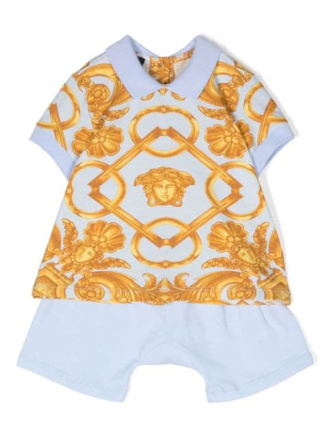 Versace Kids - baroque-print shorts set