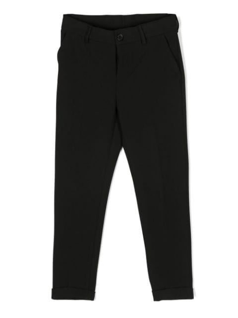 Versace Kids - logo-print straight-leg trousers