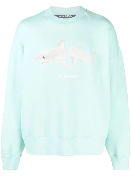 Sweat en coton à broderies - Palm Angels - Modalova