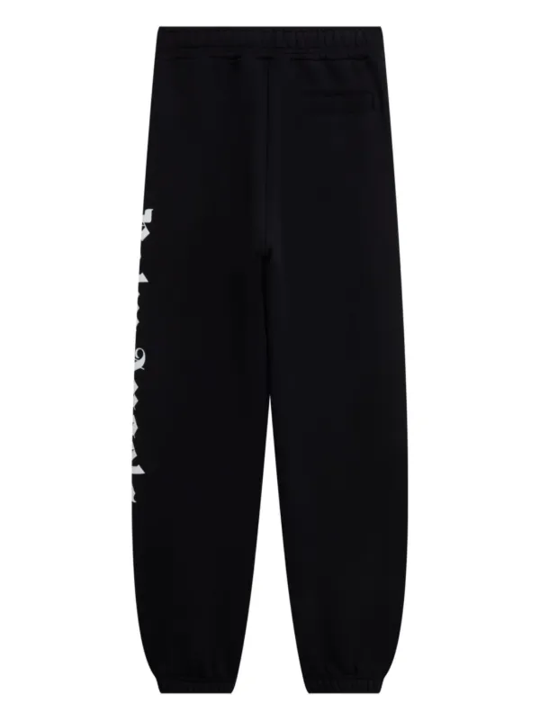 Palm Angels logo-print Drawstring Sweatpants | Black | FARFETCH
