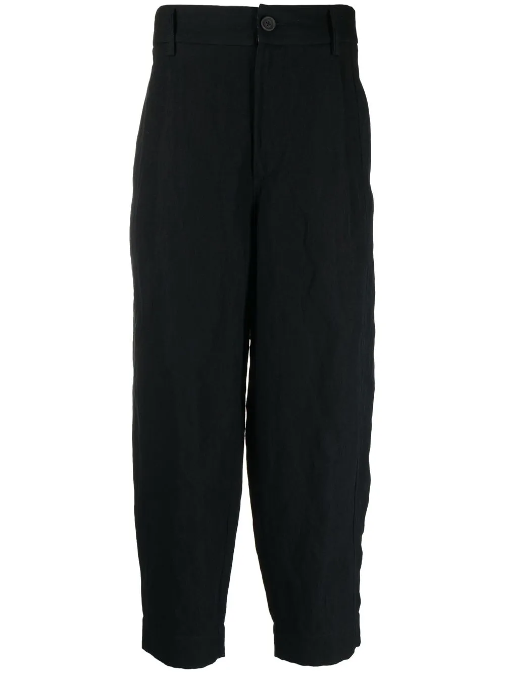 

Ziggy Chen tapered cropped trousers - Black