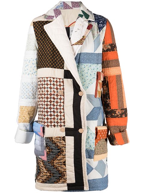 Bethany Williams upcycled quilted blanket coat