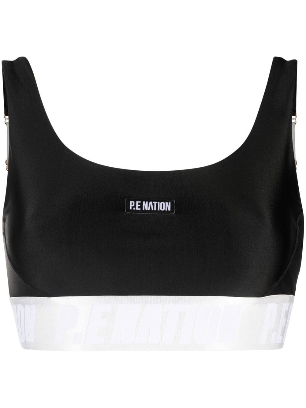 P.e Nation Black Pipeline Sports Bra