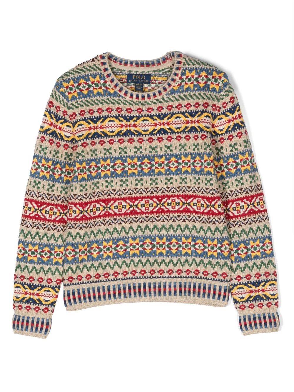 

Ralph Lauren Kids fair isle knitted jumper - Blue