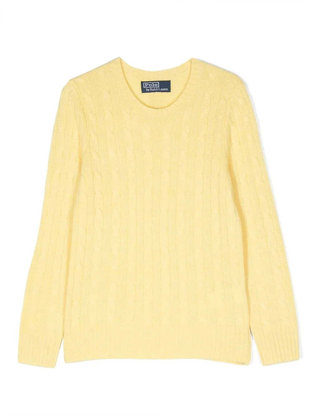 

Ralph Lauren Kids cable-knit cashmere jumper - Yellow