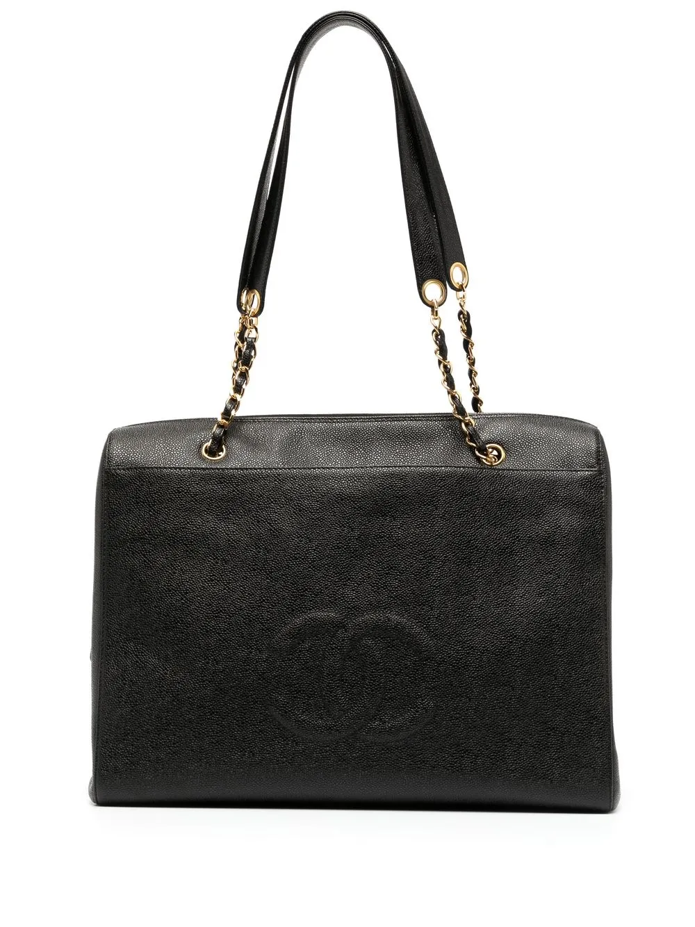 

CHANEL Pre-Owned 1998 CC Jumbo tote bag - Black