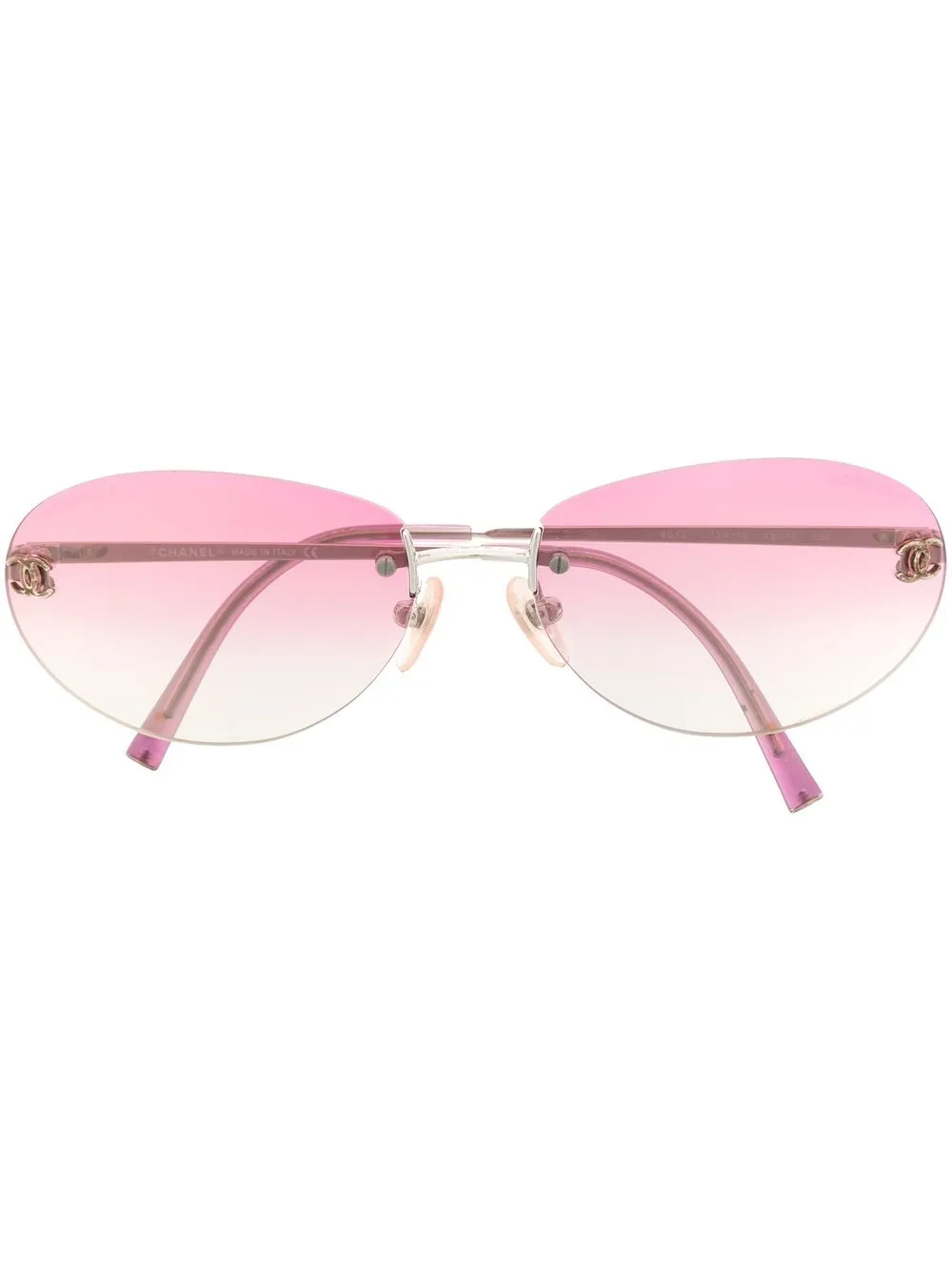 

Chanel Pre-Owned 1990-2000s gradient logo sunglasses - Purple