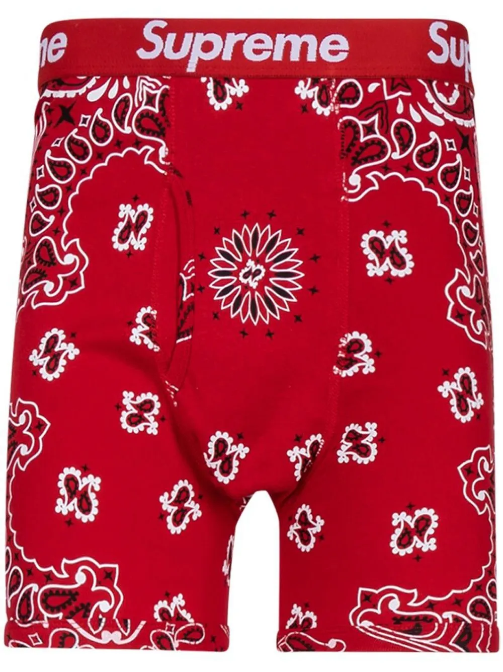 Supreme X Hanes Bandana-print Boxers In Red | ModeSens