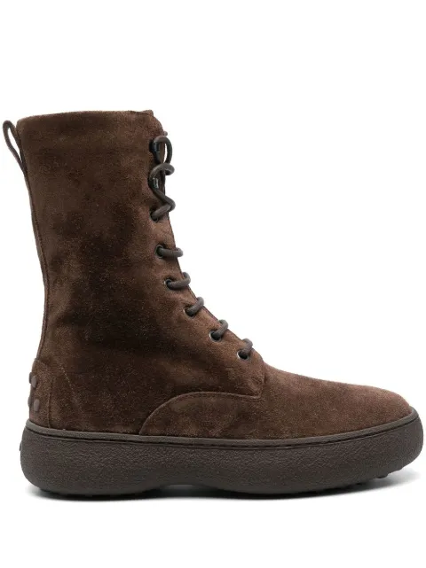 Tod's suede lace-up ankle boots