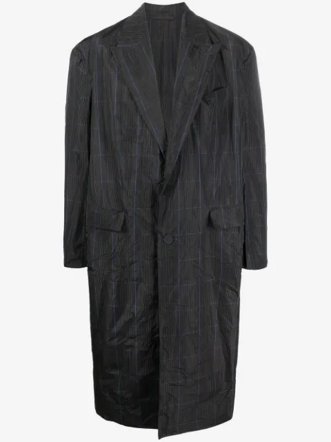 Balenciaga Prince of Wales check trench coat
