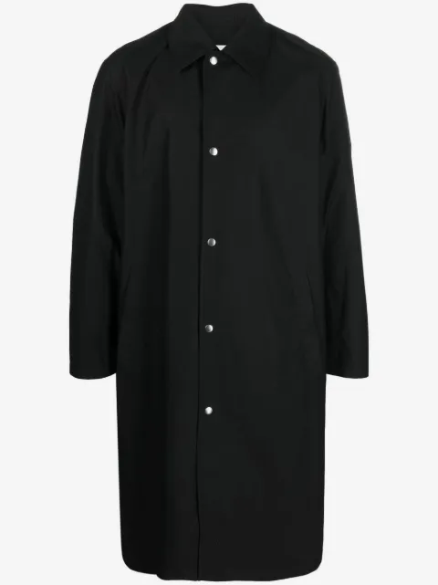 Jil Sander Mantel mit Logo-Print