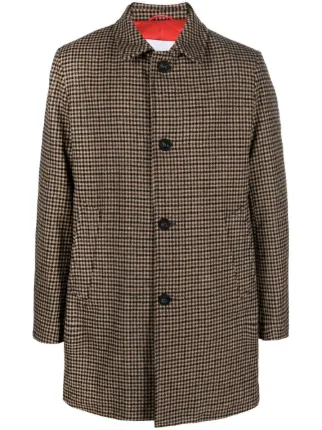 Houndstooth on sale print coat