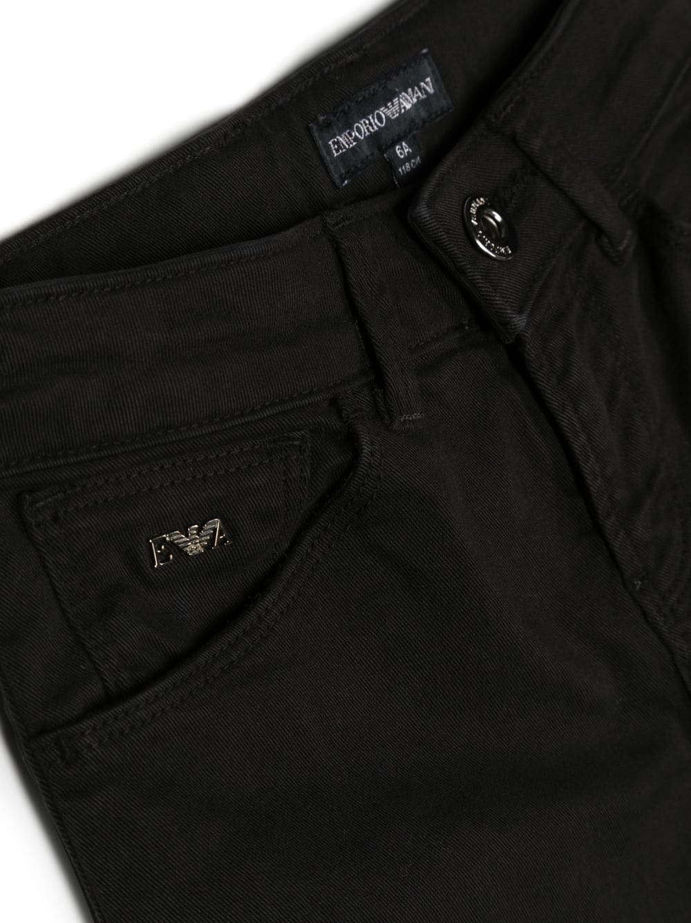 Shop Emporio Armani Slim-fit Trousers In Black