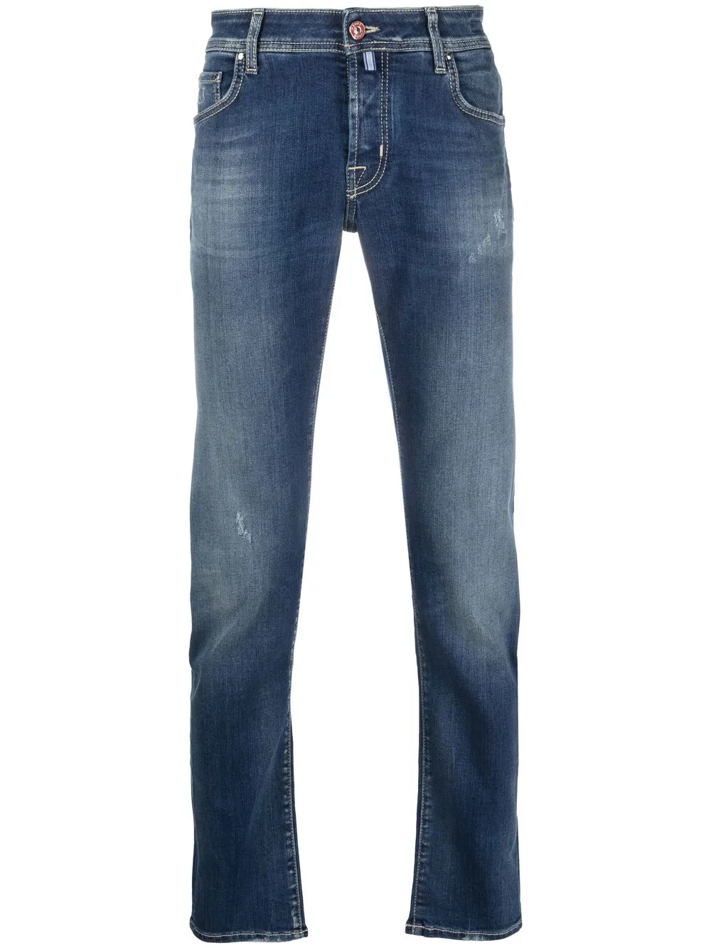 

Jacob Cohën logo-patch straight-leg jeans - Blue