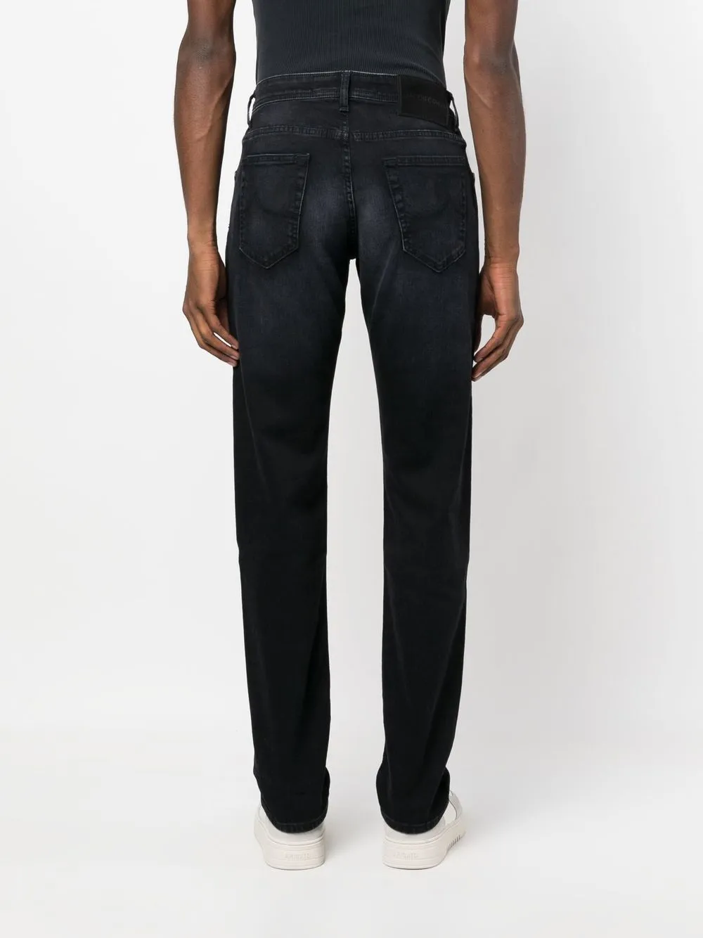 Shop Jacob Cohen Low-rise Straight.leg Jeans In Blue