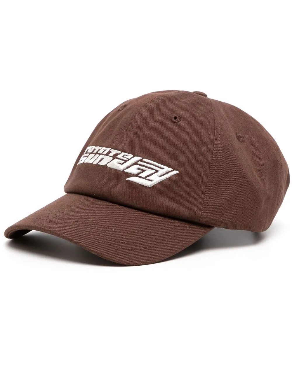 

ROTATE embroidered-logo cap - Brown