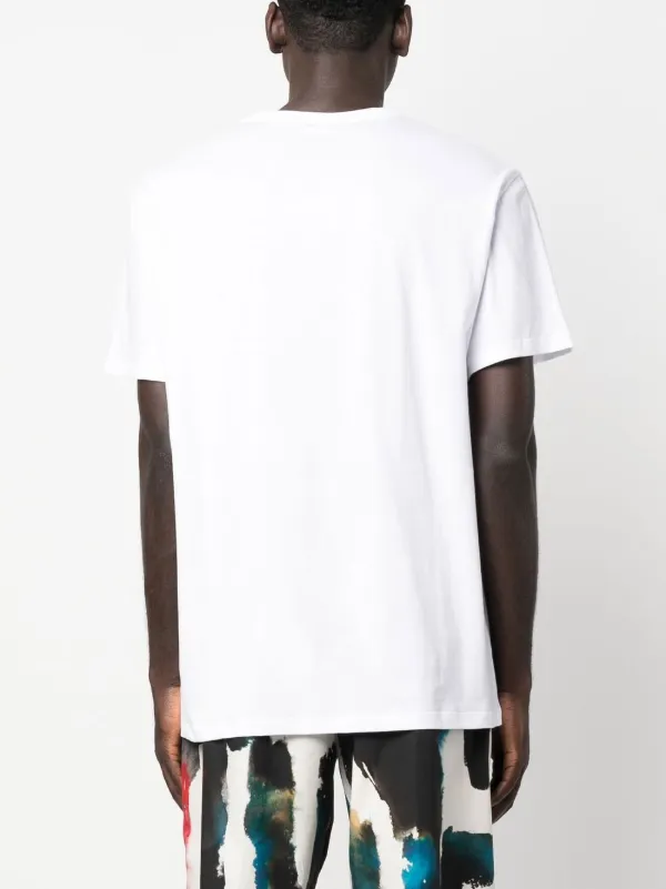 【関税&送料込】Alexander Mcqueen Regular Fit T-Shirt Alexander McQueen - Cotton crew-neck T-shirt White - The Corner