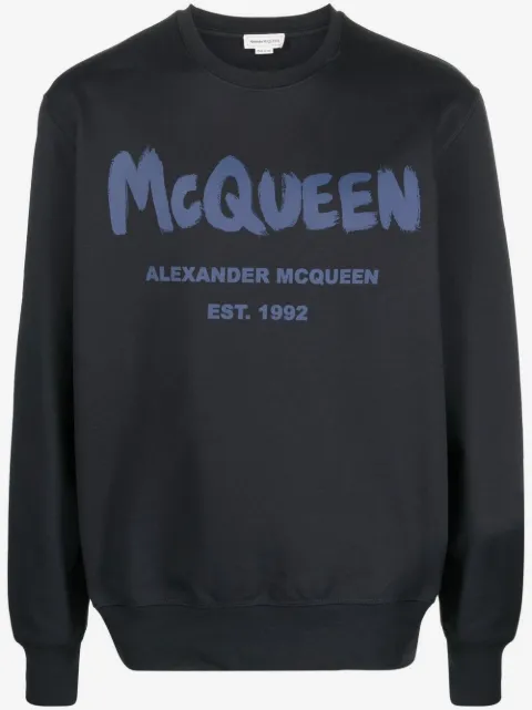 Alexander McQueen Graffiti logo-print sweatshirt