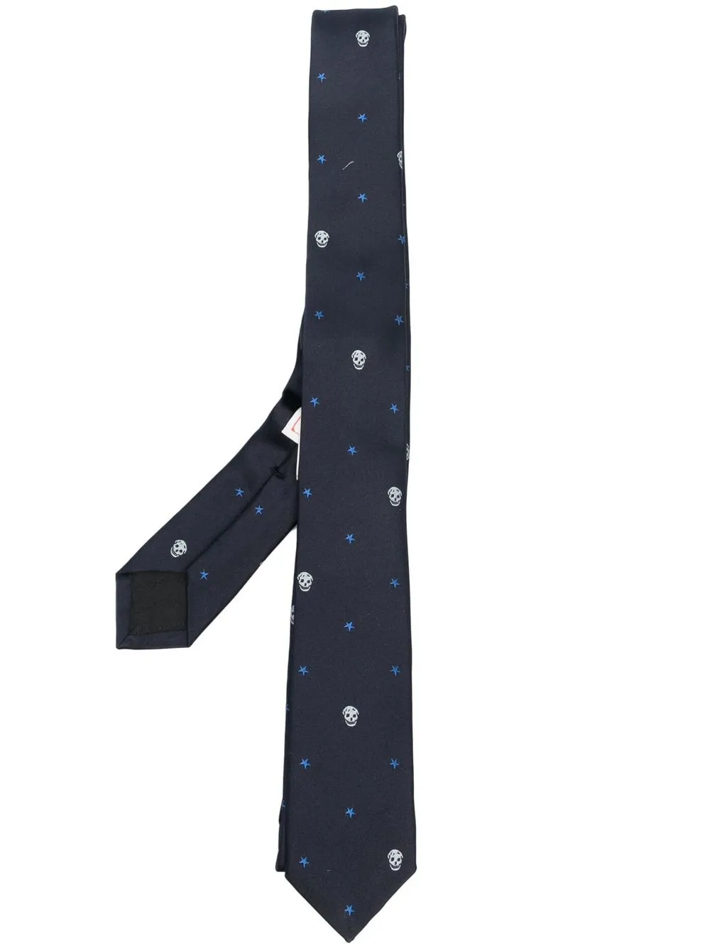 

Alexander McQueen Star Skull silk tie - Blue