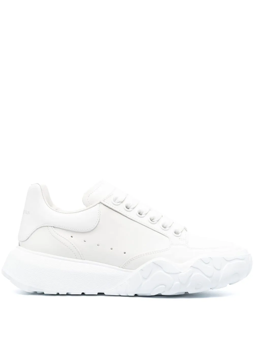 

Alexander McQueen Court leather low-top trainers - White