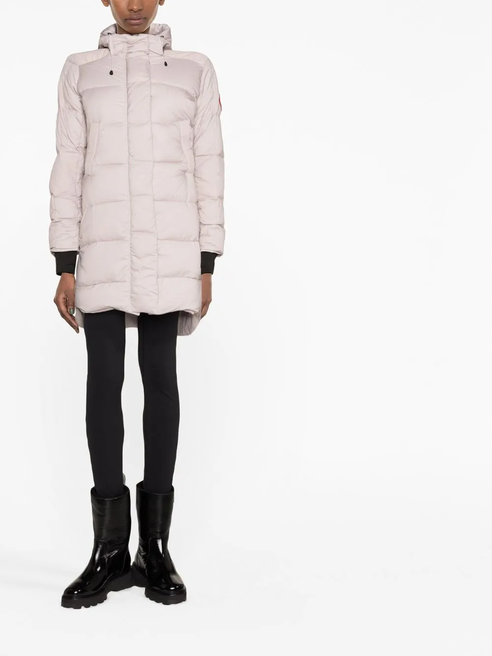 alliston packable mid length down coat