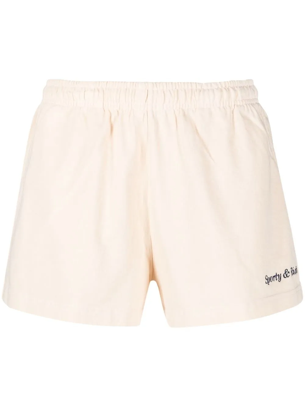 

Sporty & Rich bermudas con logo bordado - Neutro