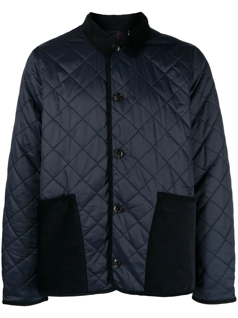 

Barbour quilted button-up jacket - Blue