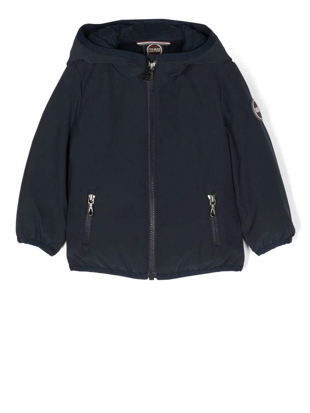 

Colmar Kids logo-patch quilted hooded jacket - Blue