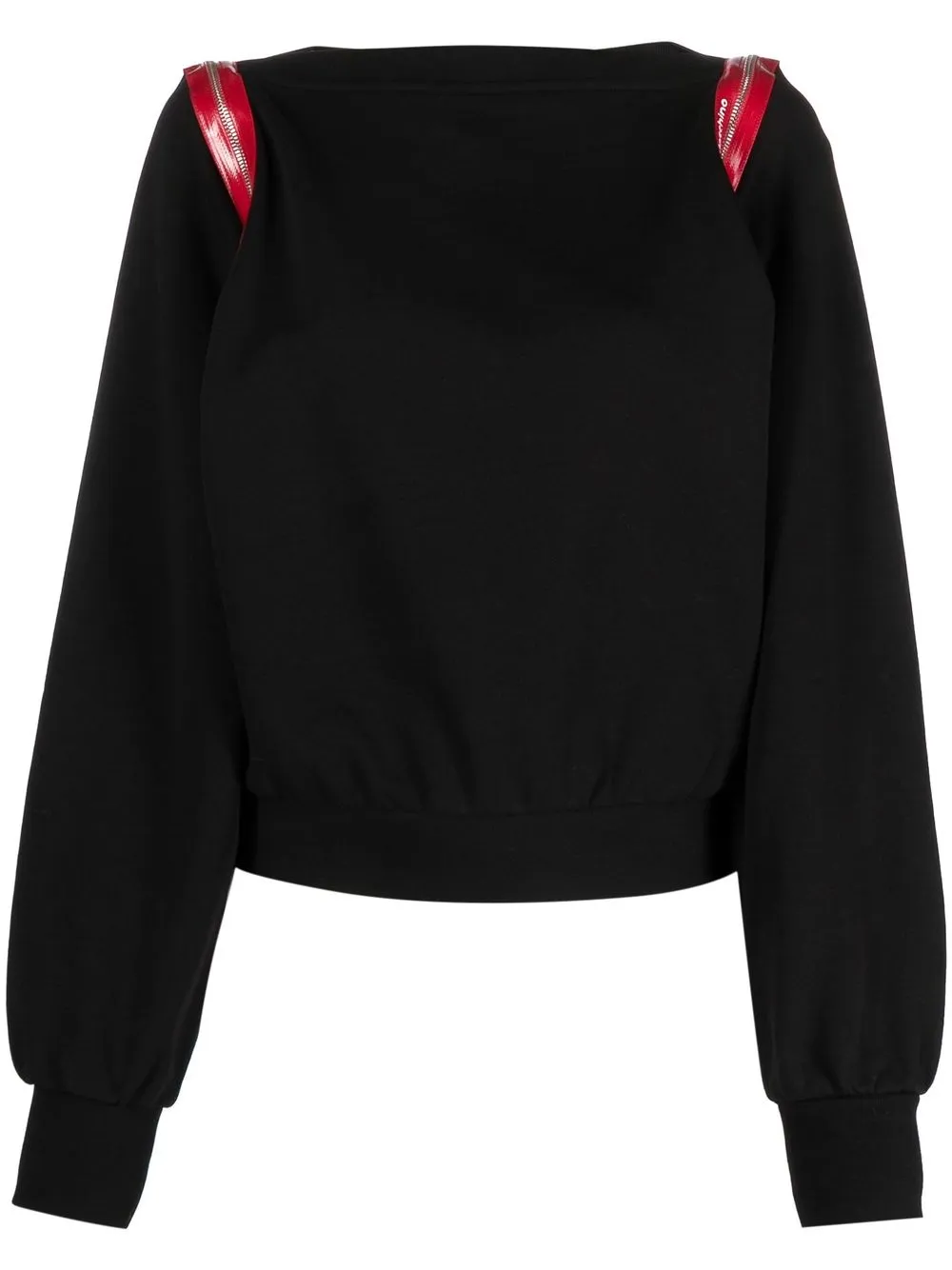 

Love Moschino sudadera con cierre decorativo - Negro