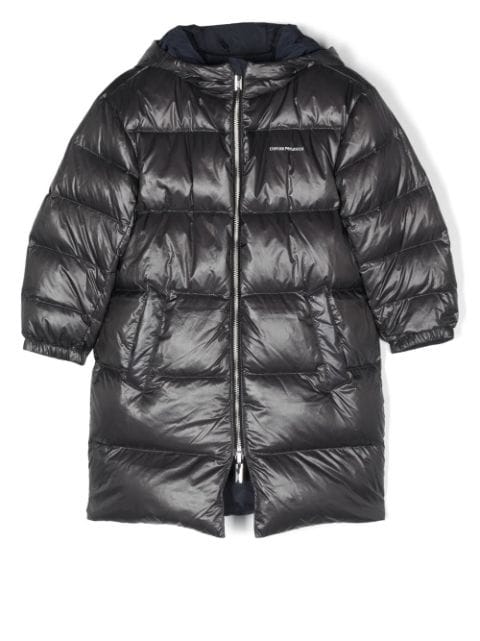 Emporio Armani Kids hooded down-feather puffer coat