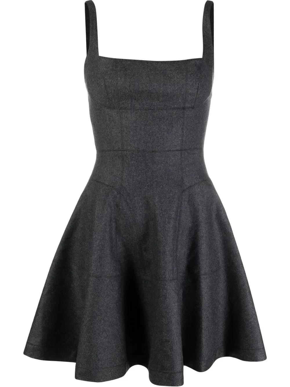 

Giovanni Bedin flared mini dress - Grey